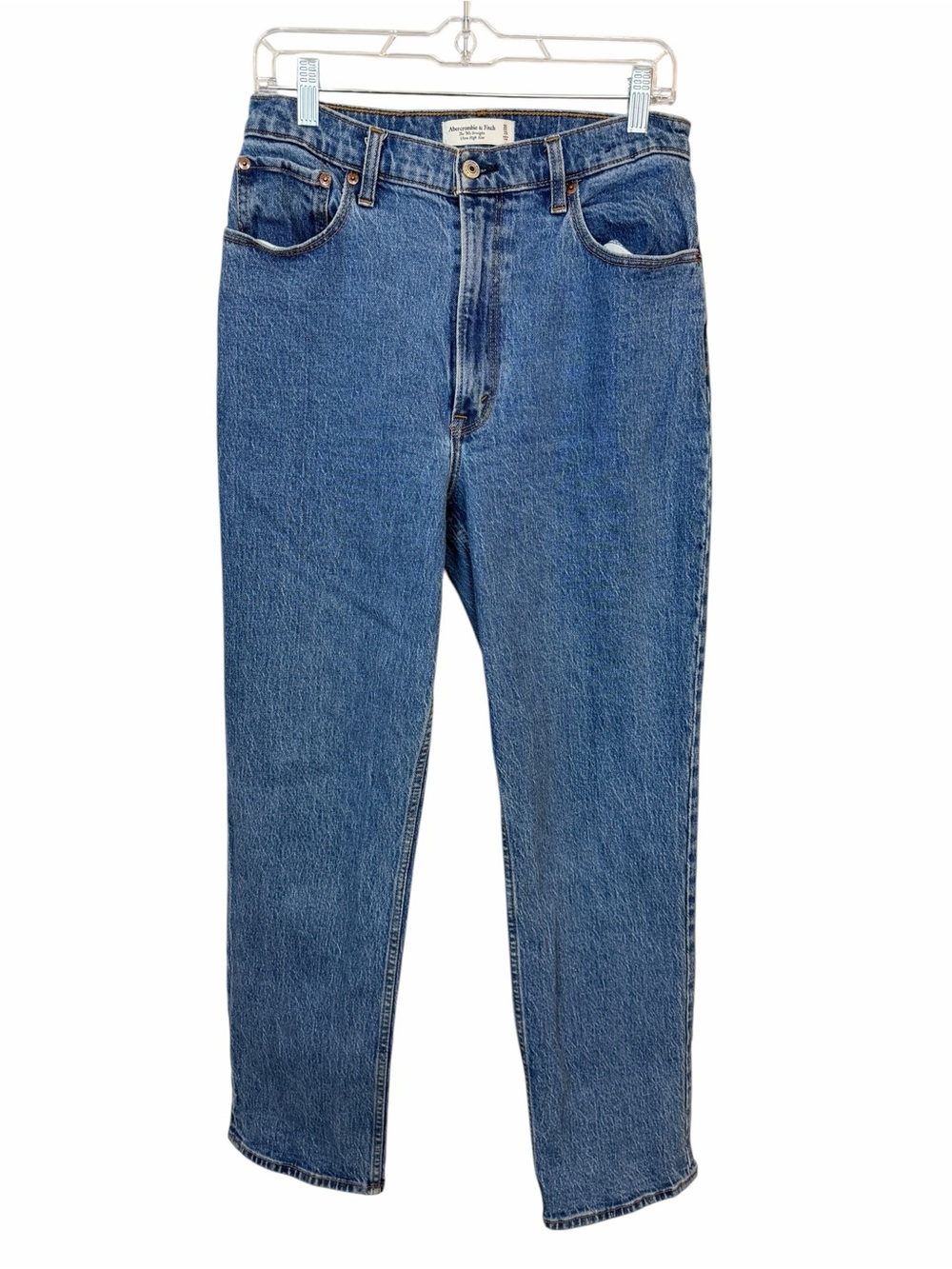 Abercrombie & Fitch Curve Love 90s Straight Jeans Ultra High Rise sz 30/10 Reg